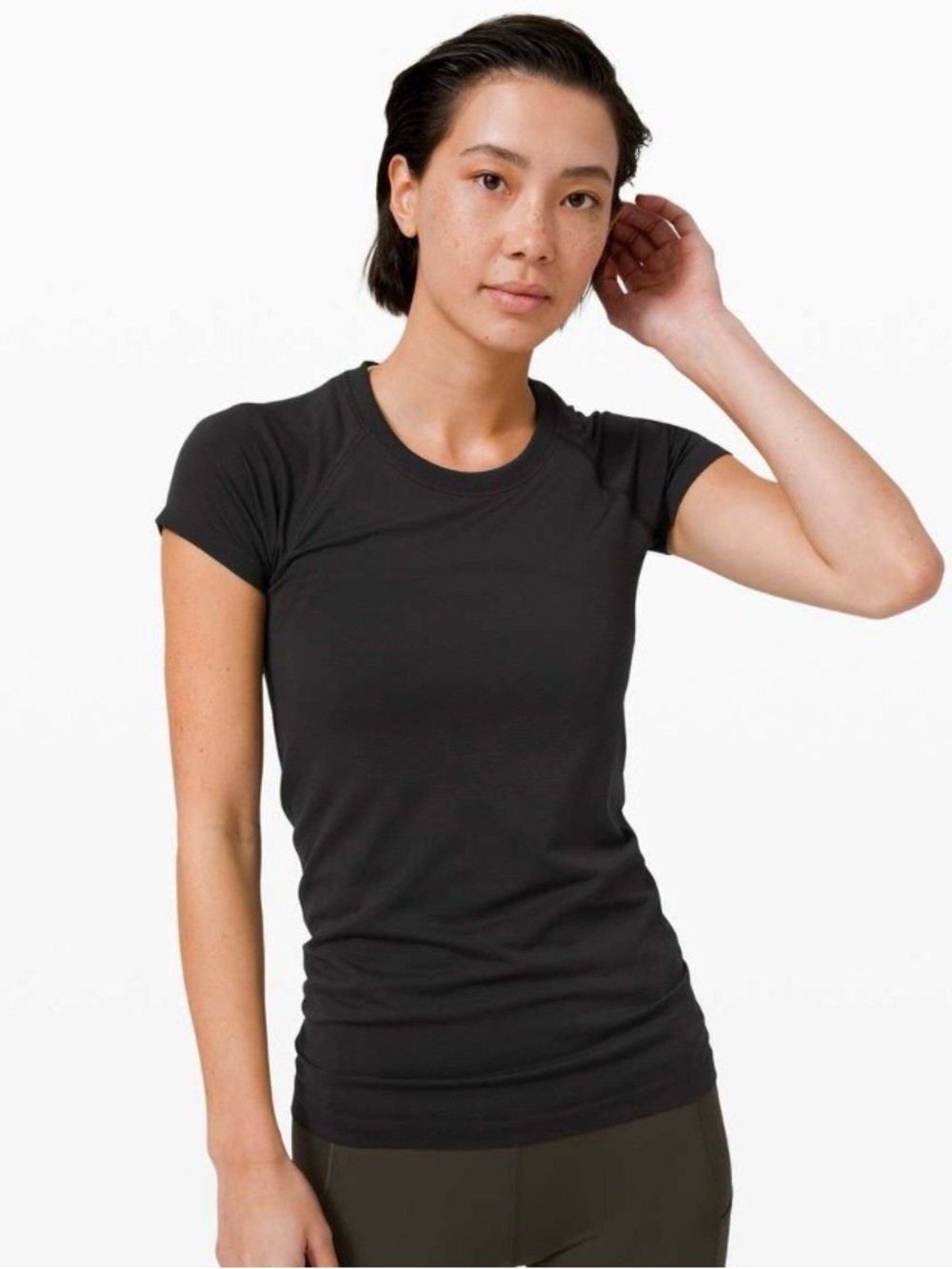 Lululemon Swiftly Tech Short Sleeve 2.0 Black / Black - Picture 1 of 6